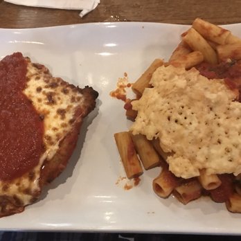 Rosedale Brick Oven - Veal Parmagiana with Rigatoni. Very generous portion for the $21 special this evening. - Italian Near Me - Naples, Florida Rosedale Brick Oven - Veal Parmagiana with Rigatoni. Very generous portion for the $21 special this evening. - Italian Near Me - Naples, Florida