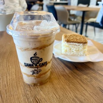 Sana'a Cafe - Biscoff Latte & Biscoff Milk Cake - Coffee & Tea Near Me - Elk Grove, California Sana'a Cafe - Biscoff Latte & Biscoff Milk Cake - Coffee & Tea Near Me - Elk Grove, California