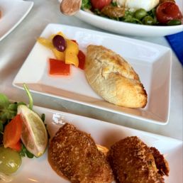 Bolinho De Bacalhau and Empanada De Grango