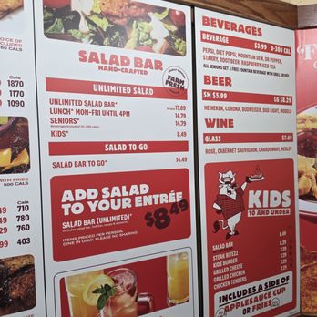 Sizzler - menu - Seafood Near Me - Los Angeles, California