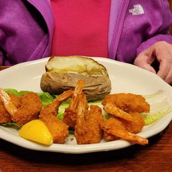 Kilroy's - Shrimp dinner with baked potato