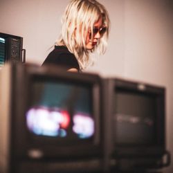 Fogel Sound Studios - Model with CRT TVS photo studio