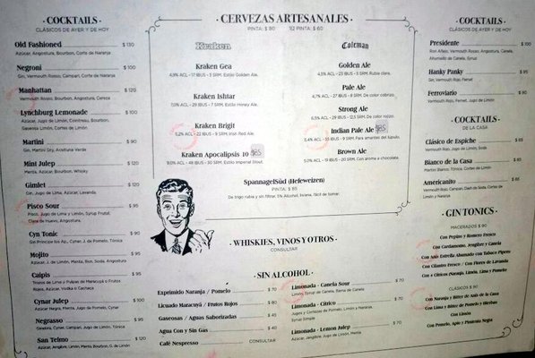 Menu photo 1 Espiche Buenos Aires, C