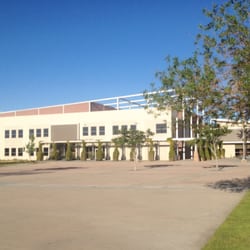 Hesperia City Hall - The rear entrance of Hesperia City Hall, as seen from the park area.