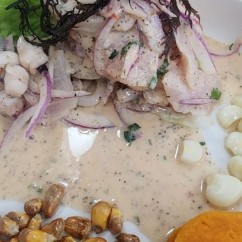 Quechuas Peru Restaurant - Ceviche mixto.. very tasty - Peruvian Near Me - Lawrenceville, Georgia