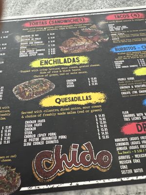 Menu photo 2 Chido Mexican Kitchen West Milford, NJ