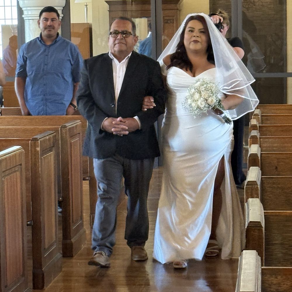 Thee Olde Chapel - Dad walking me down the aisle - Venues & Event Spaces Near Me - Riverside, California