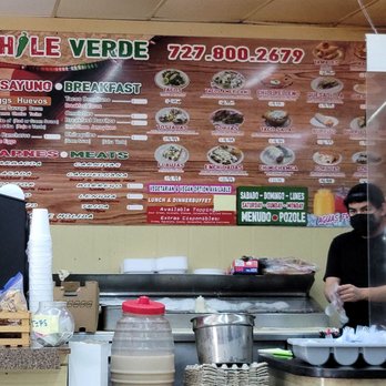 Chile Verde - Menu - Mexican Near Me - Saint Petersburg, Florida