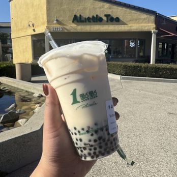 ALittle Tea - Green Milk Tea with Mini Boba - Bubble Tea Near Me - Irvine, California