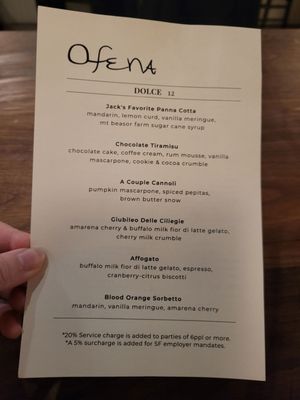 Menu photo 7 Ofena San Francisco, CA