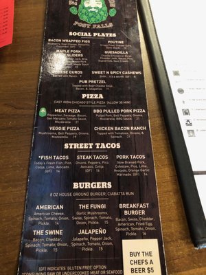 Menu photo 3 The Filling Station Post Falls Post Falls, ID