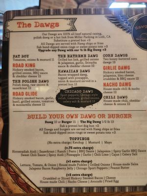 Menu photo 3 Hawg Dawgs Valley Springs, CA Menu photo 3 Hawg Dawgs Valley Springs, CA