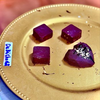 Little Gyro Restaurant - "Dubai Chocolates" house made by the owner/Chef sweet, green pistachio cream mixed w/tahini & crispy kataifi pastry fabulous OuiOui - Mediterranean Near Me - Dunedin, Florida