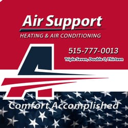 Air Support Heating & Cooling - Call us Today!