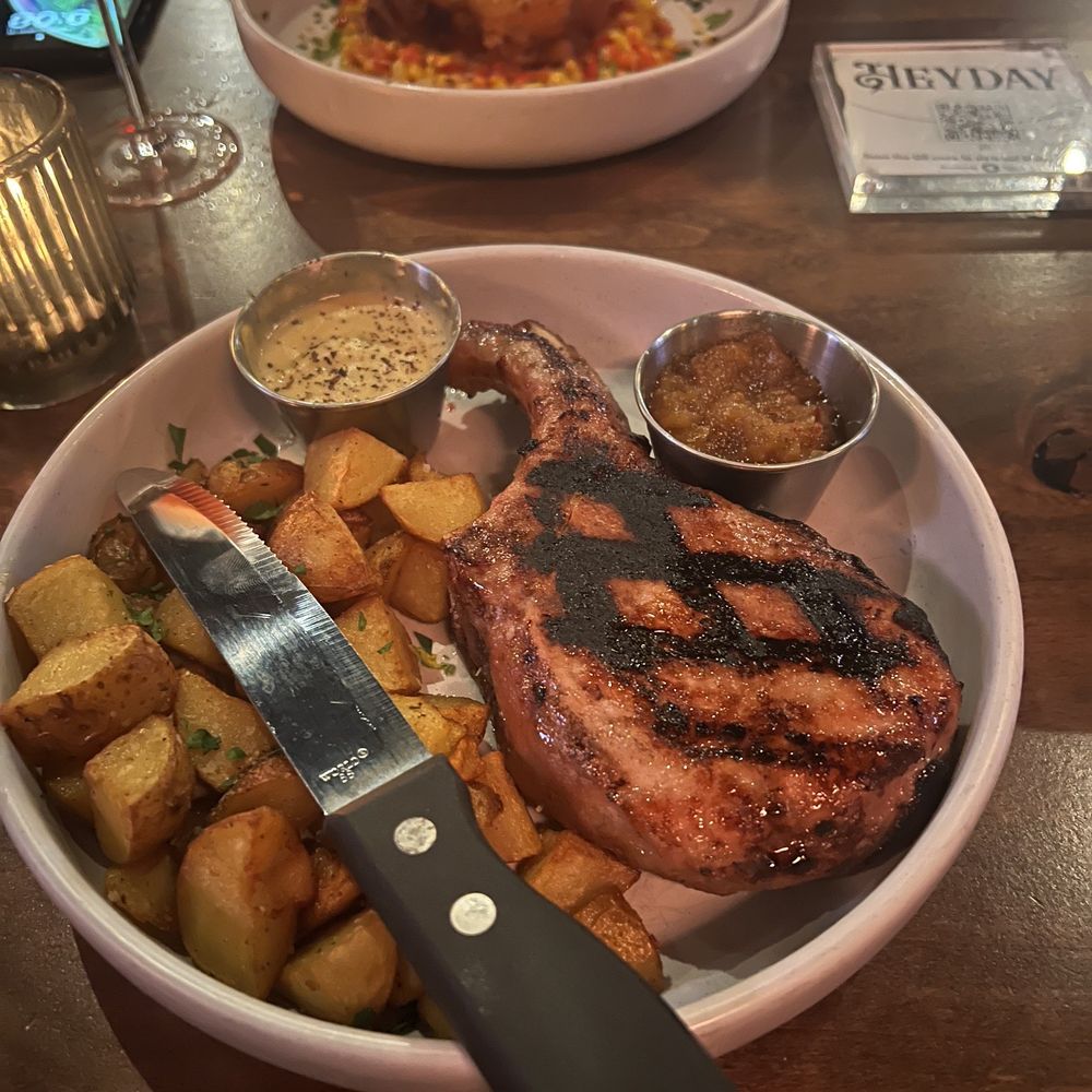 Heyday - The Dijon Pork Chop - American Near Me - Celina, Texas Heyday - The Dijon Pork Chop - American Near Me - Celina, Texas