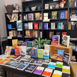 Cellar Door Bookstore - Current popular books on display. If they don't have it they'll order it for you.