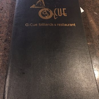 G-Cue Billiards - Menu - Pool Halls Near Me - Chicago, Illinois