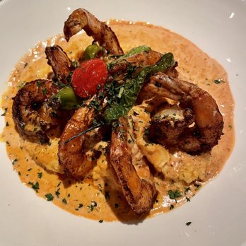 Rusty Scupper - Blackened Shrimp and Grits - look at the size of those shrimp! Mannnnnnnnnn. Exceptional dish. Amazing flavors all rolled in one! - Seafood Near Me - Baltimore, Maryland Rusty Scupper - Blackened Shrimp and Grits - look at the size of those shrimp! Mannnnnnnnnn. Exceptional dish. Amazing flavors all rolled in one! - Seafood Near Me - Baltimore, Maryland