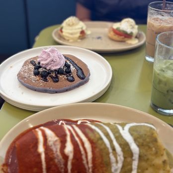 Snooze, an A.M. Eatery - Smothered Breakfast Burrito* Ube Blueberry Pancakes Smashed Avocado Benny* Vanilla Almond Matcha Tea Latte Iced Lavender Latte - Breakfast & Brunch Near Me - Denver, Colorado Snooze, an A.M. Eatery - Smothered Breakfast Burrito* Ube Blueberry Pancakes Smashed Avocado Benny* Vanilla Almond Matcha Tea Latte Iced Lavender Latte - Breakfast & Brunch Near Me - Denver, Colorado