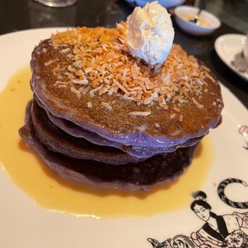 Fuhu - Ube pancakes with condensed milk - Asian Fusion Near Me - Las Vegas, Nevada