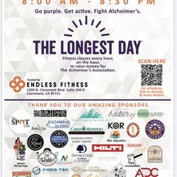 Endless Fitness - Yearly fundraising event to raise money and awareness for Alzheimer's.