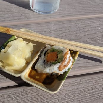 A & J Ichiban - This is their tempura yam and avocado sushi roll, our favorite. - Japanese Near Me - Eureka, California A & J Ichiban - This is their tempura yam and avocado sushi roll, our favorite. - Japanese Near Me - Eureka, California