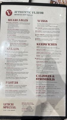 Menu photo 1 V Pizza Jacksonville Beach, FL Menu photo 1 V Pizza Jacksonville Beach, FL