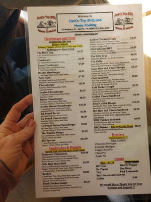 Menu photo 2 Jack's Top BBQ and Home Cooking Sparta, TN