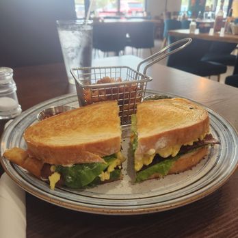 Butterwhisk Brunch House - Avocado BLT with a side of pesto  scrambled eggs instead of Over easy. - Breakfast & Brunch Near Me - Austin, Texas