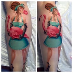 Tattoo work by Scott Junkins, owner of Trident Tattoo Company.