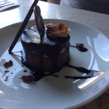 The Chocolate Room - German chocolate cheesecake with pecan brittle and a chocolate cigarette - Desserts Near Me - Brooklyn, New York The Chocolate Room - German chocolate cheesecake with pecan brittle and a chocolate cigarette - Desserts Near Me - Brooklyn, New York