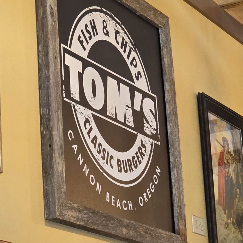 Tom's Fish N Chips - Inside - Burgers Near Me - Cannon Beach, Oregon Tom's Fish N Chips - Inside - Burgers Near Me - Cannon Beach, Oregon