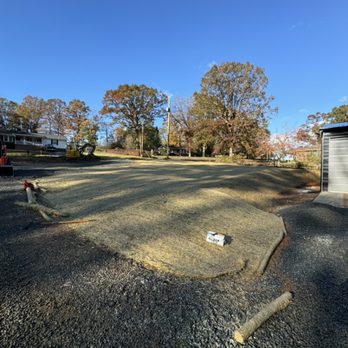 McCoy Grading - Final grade with seed and straw mat put down - Excavation Services Near Me
