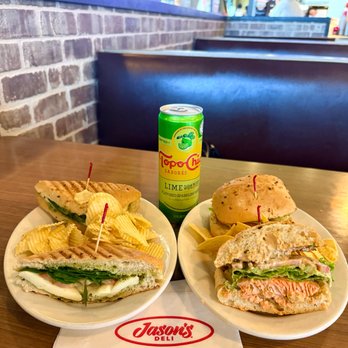 Jason's Deli - Caprese sandwich and Wild Salmon-Wich - American Near Me - Cypress, Texas Jason's Deli - Caprese sandwich and Wild Salmon-Wich - American Near Me - Cypress, Texas