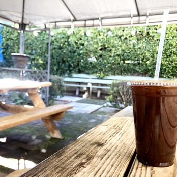 Hyper Coffee - Medium ice americano at the patio - Coffee & Tea Near Me - Arcadia, California