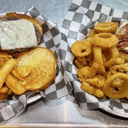Half 1/2 lb. Hamburger Combo and Small Tex Mex Burger Combo