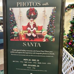 Photos with Santa schedule! Photos with Santa schedule!