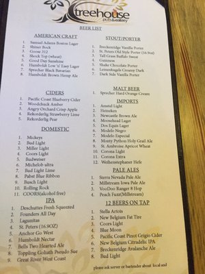 Menu photo 6 Treehouse Pub & Eatery Bettendorf, IA