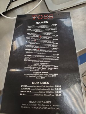 Menu photo 8 Toss-Fried Chicken and Ramen Tucson, AZ