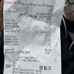 JCPenney - Got All Kinds Of Discounts...!! Was Originally $104.75 Paid $62.03...!! That Was A Savings Of $42.72...!!!