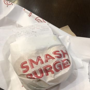Smash Burger - Classic smash burger. Impressive burger wrap folding with the receipt tucked in nicely. - Burgers Near Me - Dallas, Texas