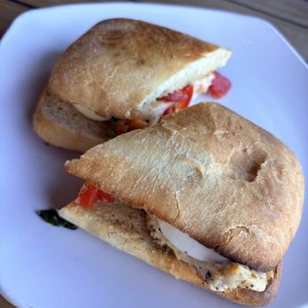 Mangia Clam Bar - Milano paninis Amazing- grilled chicken with roasted pepper melted mozzarella - Italian Near Me - Stuart, Florida