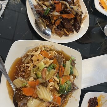WANG'S TABLE - Eggplant and house Pan Fried Noodle - - Chinese Near Me - Reno, Nevada WANG'S TABLE - Eggplant and house Pan Fried Noodle - - Chinese Near Me - Reno, Nevada