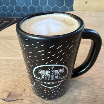 Morning Ritual - 16 oz hot skim latte (Sept 2026). - Coffee & Tea Near Me - Durham, North Carolina