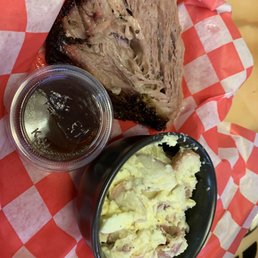 Brisket + potato salad Brisket + potato salad