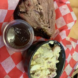 All About The Smoke - Brisket + potato salad