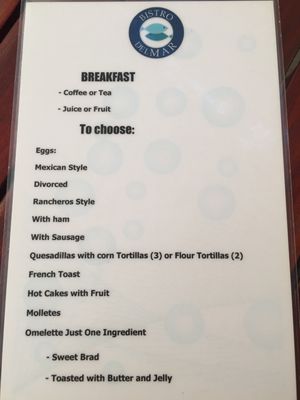 Menu photo 3 Bistro del Mar Zihuatanejo, GRO Menu photo 3 Bistro del Mar Zihuatanejo, GRO