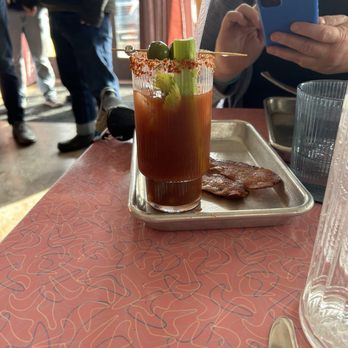 Coriander Kitchen & Farm - Bloody Mary, nice blend not too spicy. - Salad Near Me - Detroit, Michigan Coriander Kitchen & Farm - Bloody Mary, nice blend not too spicy. - Salad Near Me - Detroit, Michigan
