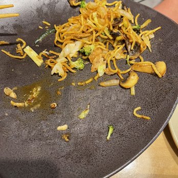 Ichiban Japanese Restaurant - What was left of fried noodles - Japanese Near Me - Albuquerque, New Mexico