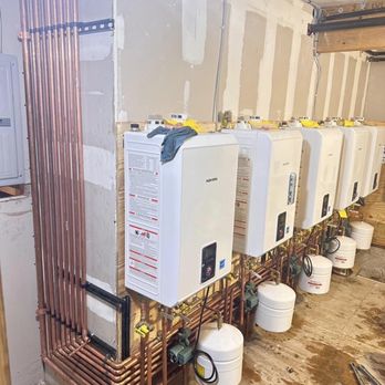 Klea General Contracting - row of water heaters - Plumbing Near Me Klea General Contracting - row of water heaters - Plumbing Near Me
